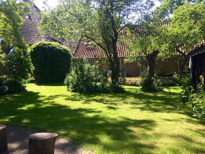 De boerentuin in de zomer